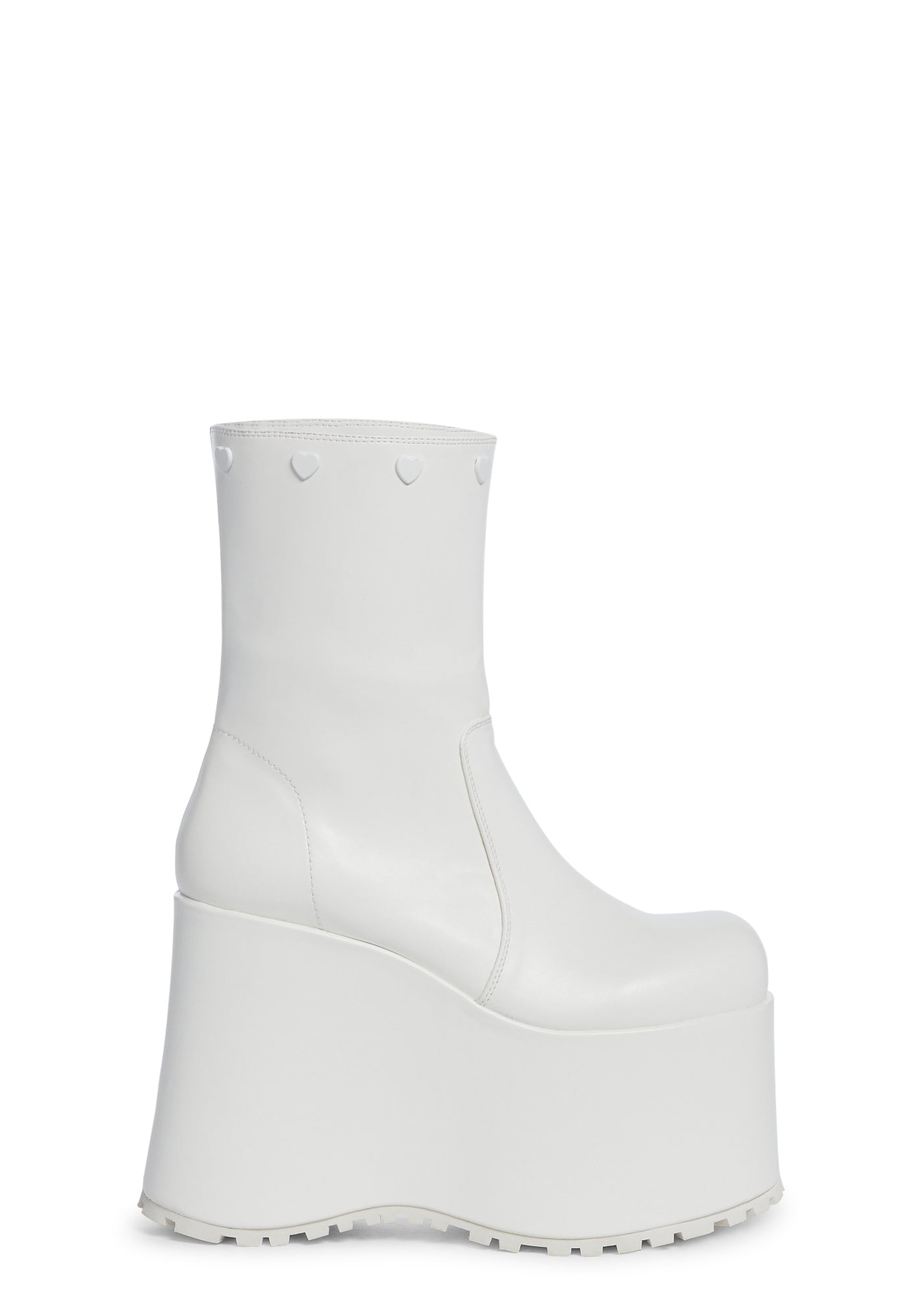 Snuggle Wonderland Platform Boots – White