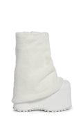 Snuggle Wonderland Platform Boots – White