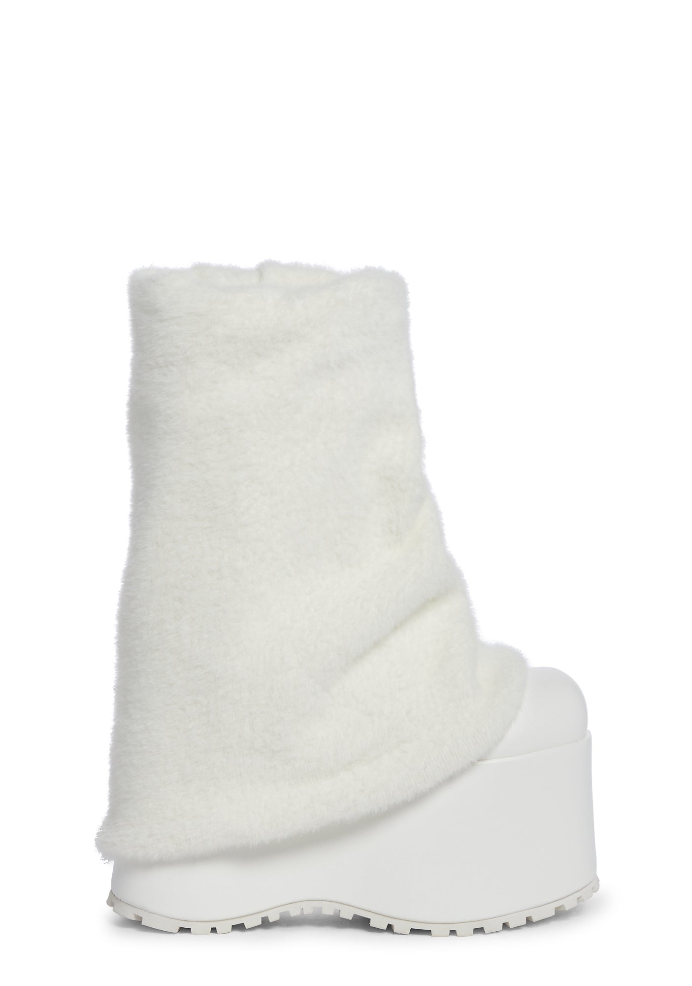 Snuggle Wonderland Platform Boots – White