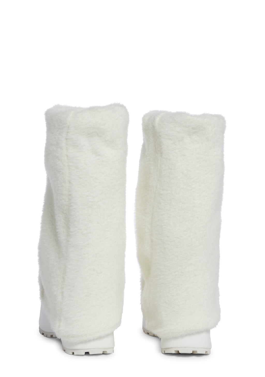 Snuggle Wonderland Platform Boots – White