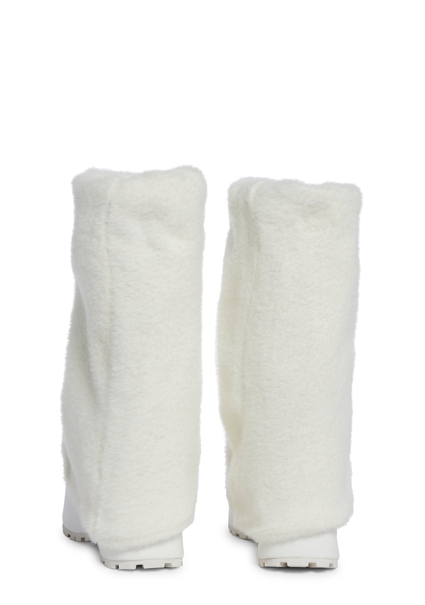 Snuggle Wonderland Platform Boots – White
