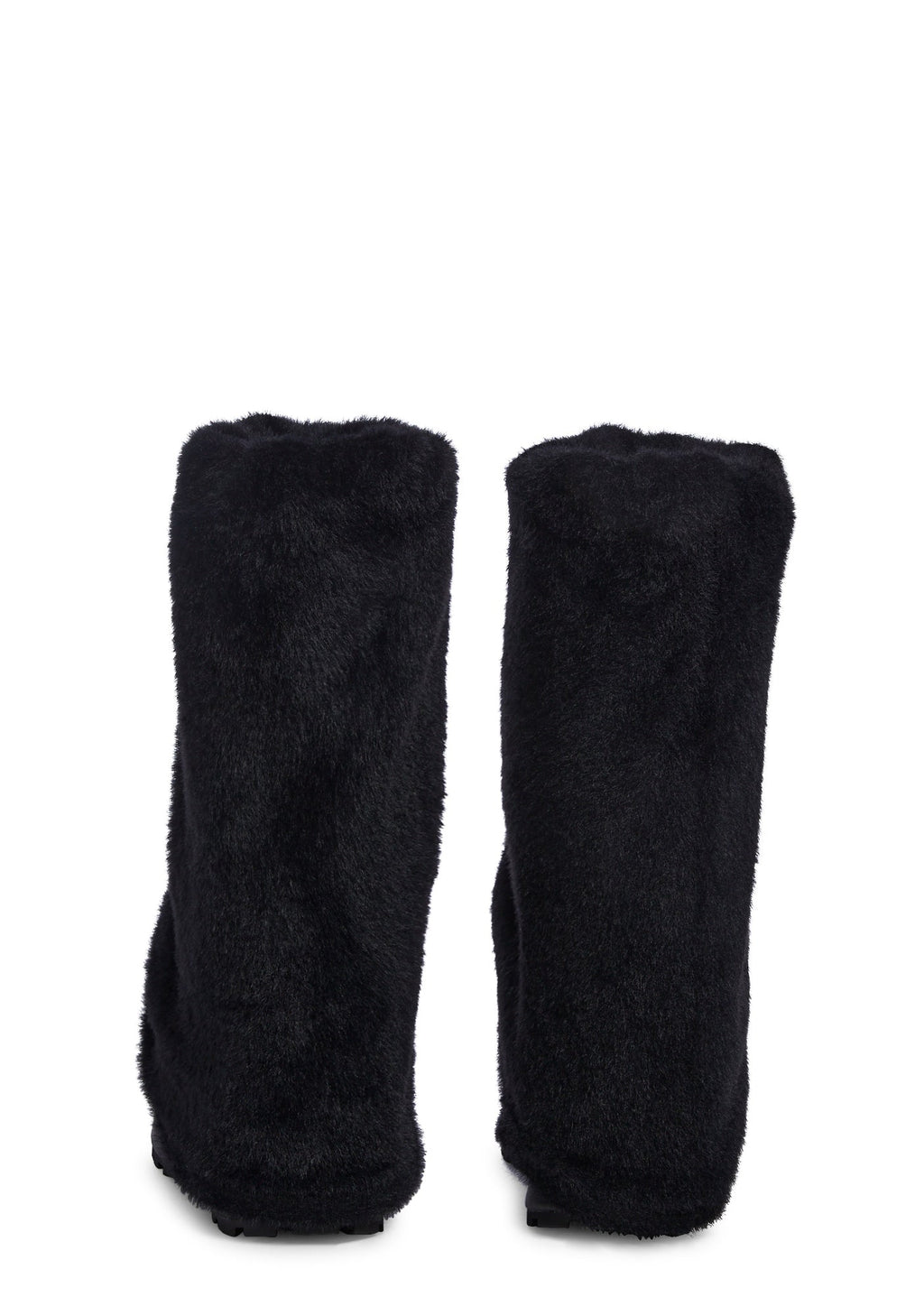 Snuggle Wonderland Platform Boots – Black