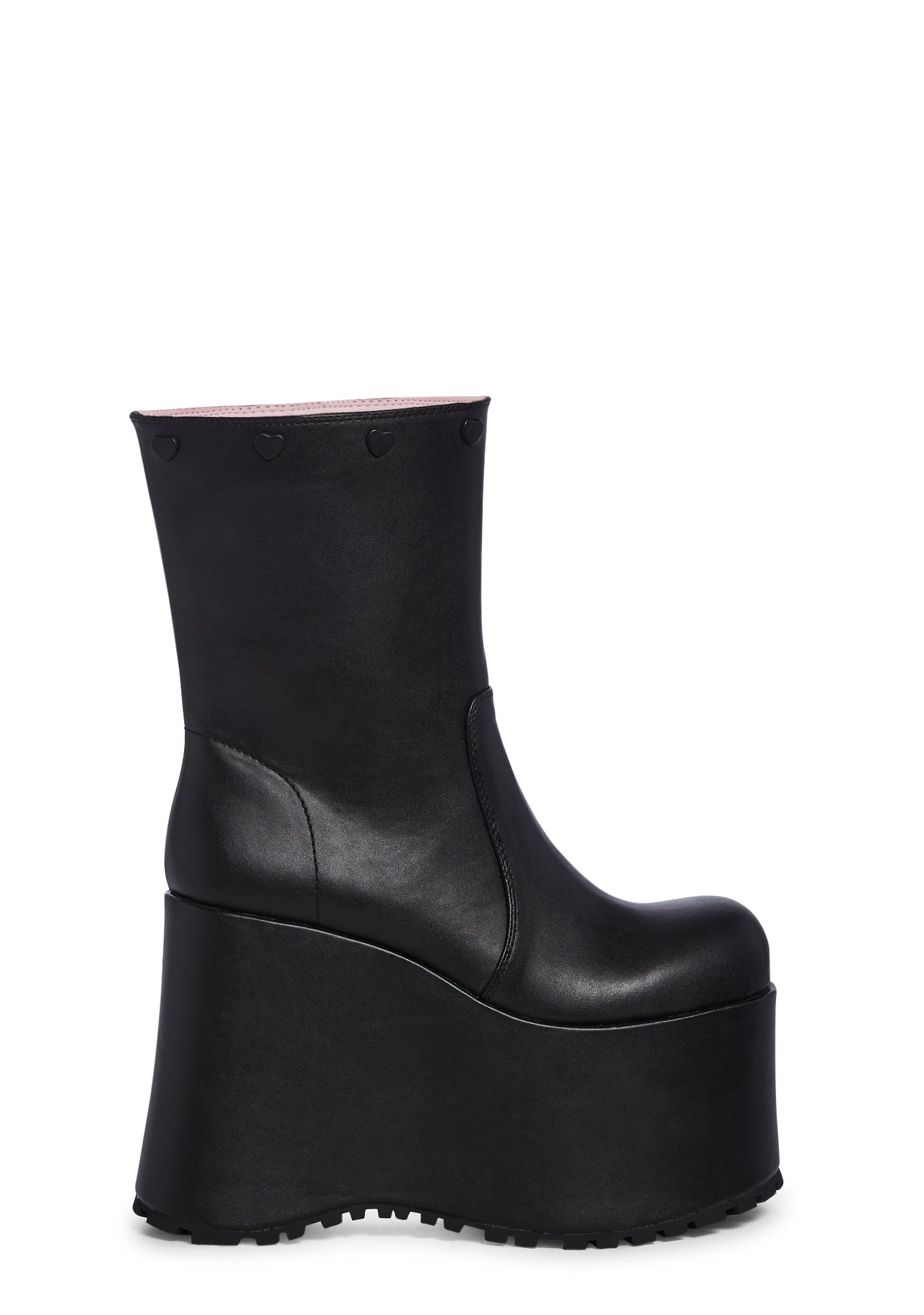 Snuggle Wonderland Platform Boots – Black