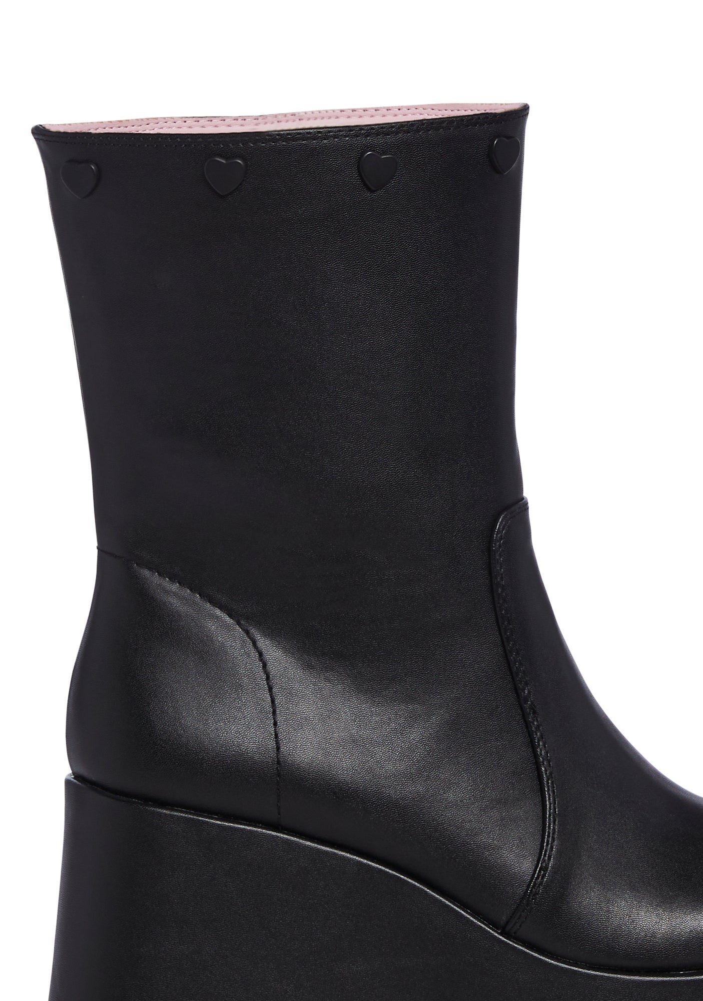 Snuggle Wonderland Platform Boots – Black
