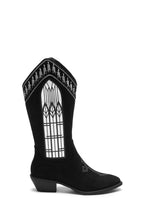 Broken Confessions Cowboy Boots – Black