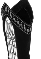 Broken Confessions Cowboy Boots – Black