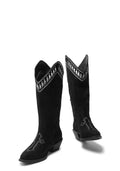 Broken Confessions Cowboy Boots – Black