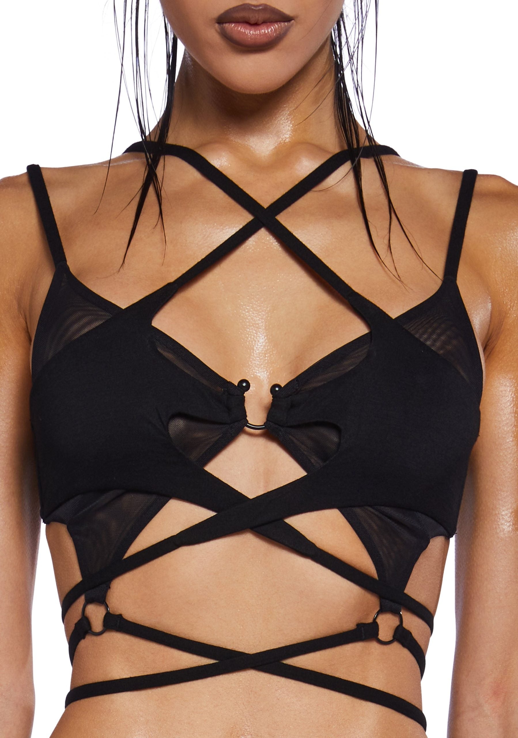 Charged Criss-Cross Bikini Top