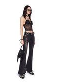 Wild Wanderer Flare Jeans – Black