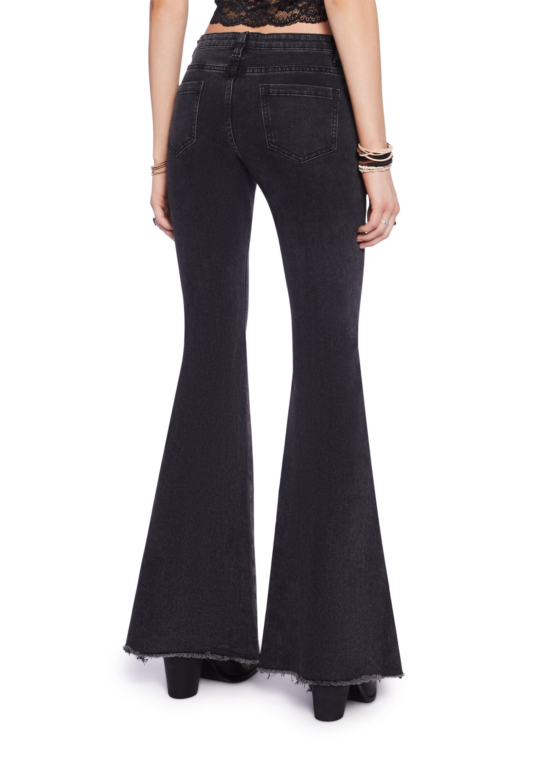 Wild Wanderer Flare Jeans – Black