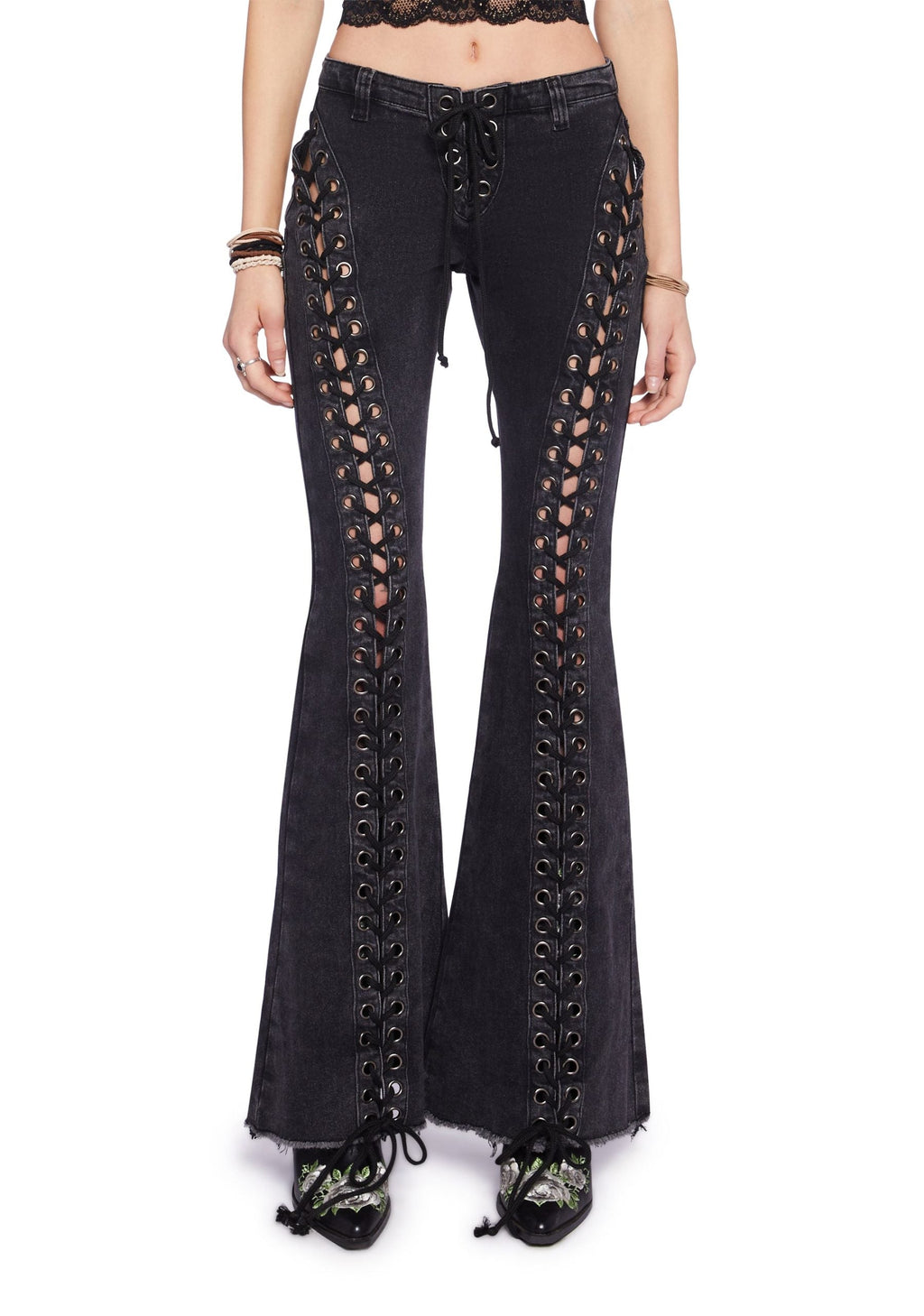 Wild Wanderer Flare Jeans – Black