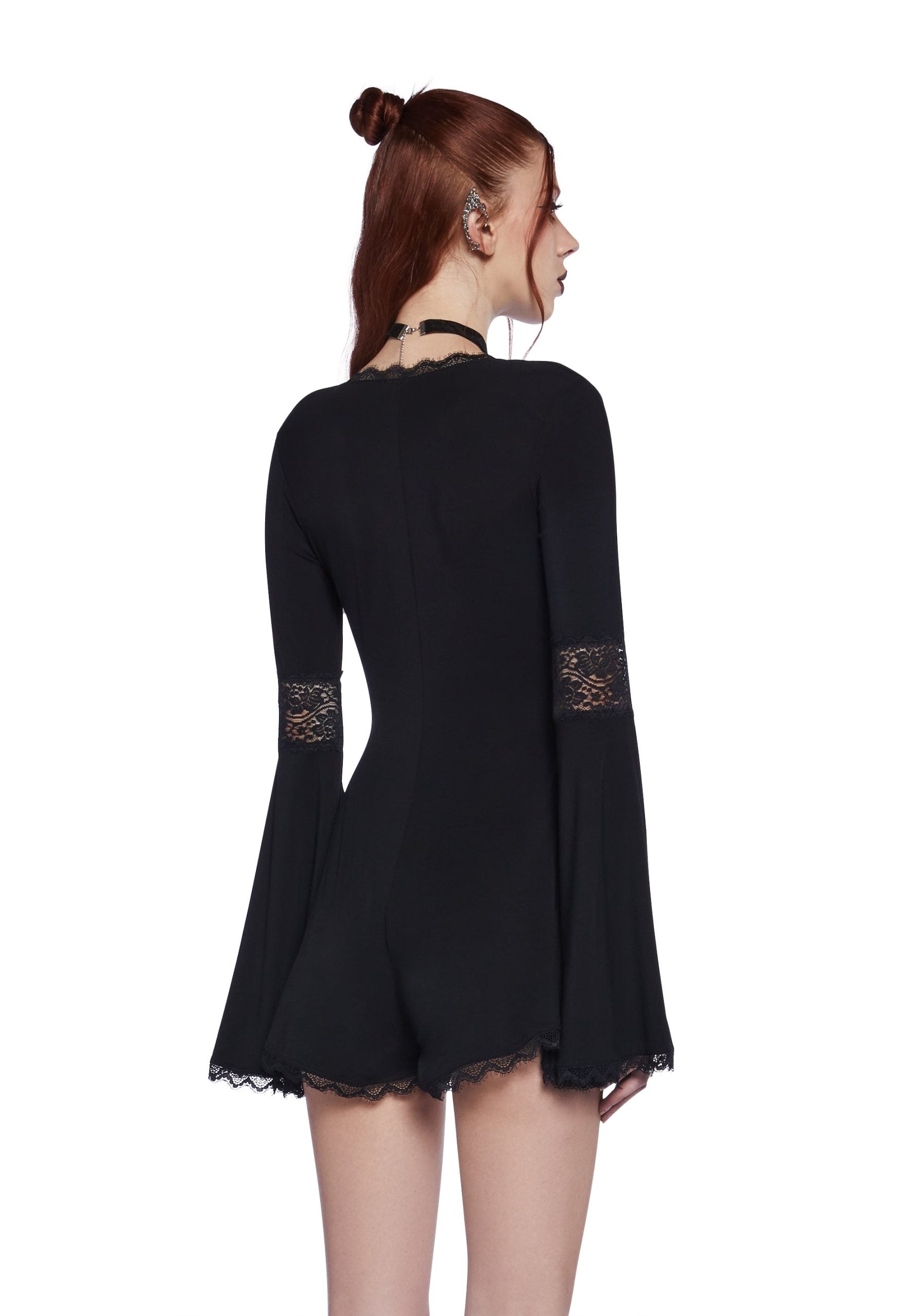Whispering Wind Romper – Black
