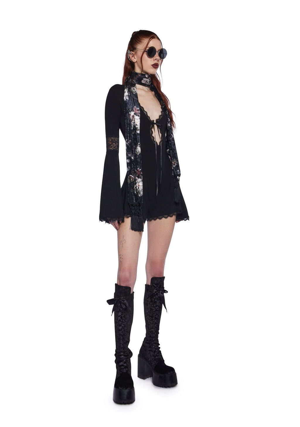 Whispering Wind Romper – Black