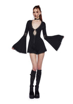 Whispering Wind Romper – Black