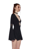 Whispering Wind Romper – Black