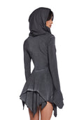 F Is For Fairies® Hooded Mini Dress – Gray