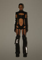 Digital Lands Bodysuit And Leg Warmers Set