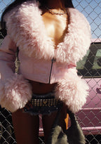 Covet Moto Jacket – Pink