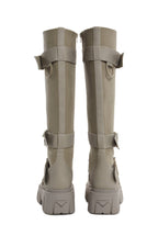 Low Traitor Knee High Boots – Light Gray
