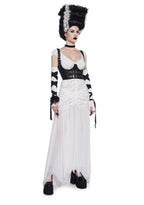 Reanimated Bride Premium Costume And Wig Set