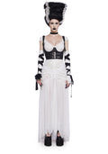 Reanimated Bride Premium Costume And Wig Set