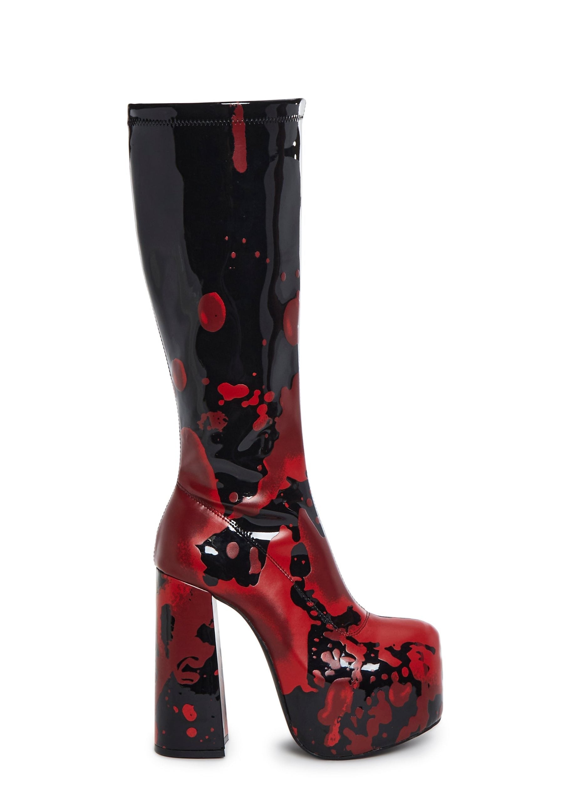 Scream Queen Gogo Boots – Black