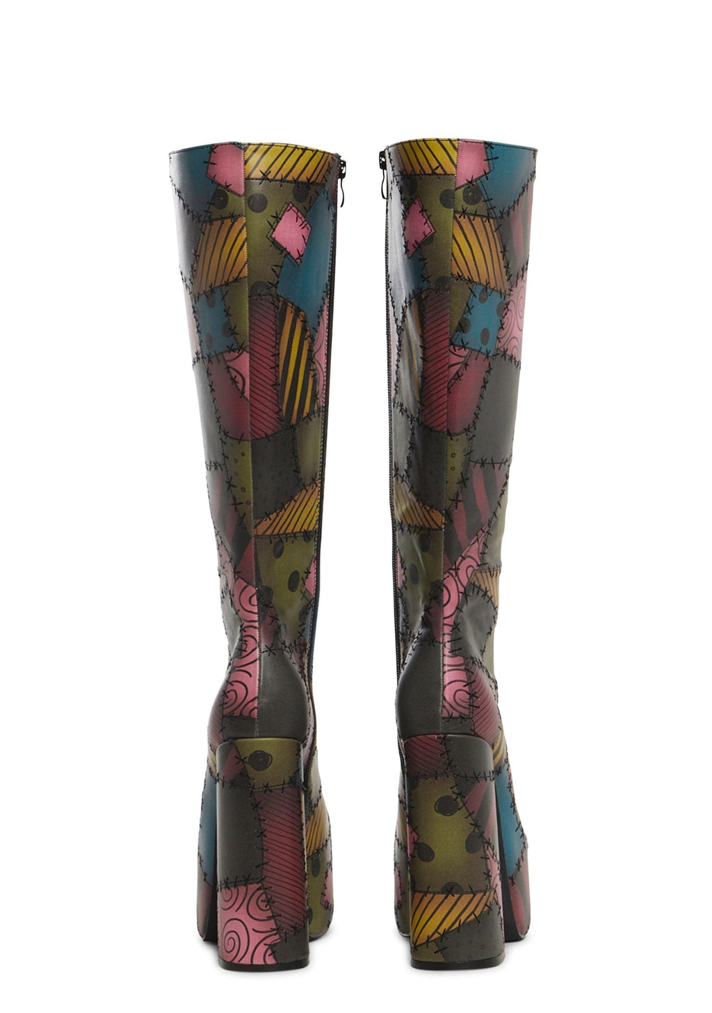Stitched-Up Style Platform Boots