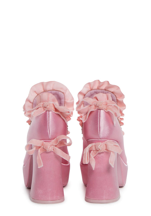 Bisou Baby Platform Heels – Pink