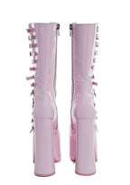 Hardcore Dazzle Platform Boots – Pink