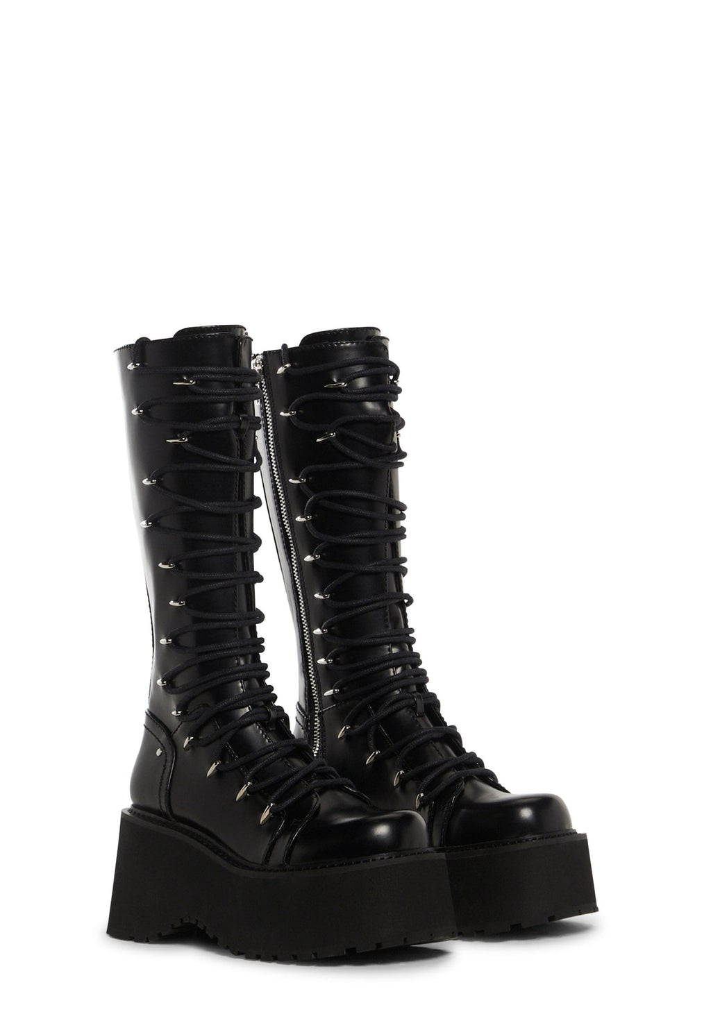 Glam Grit Knee High Boots