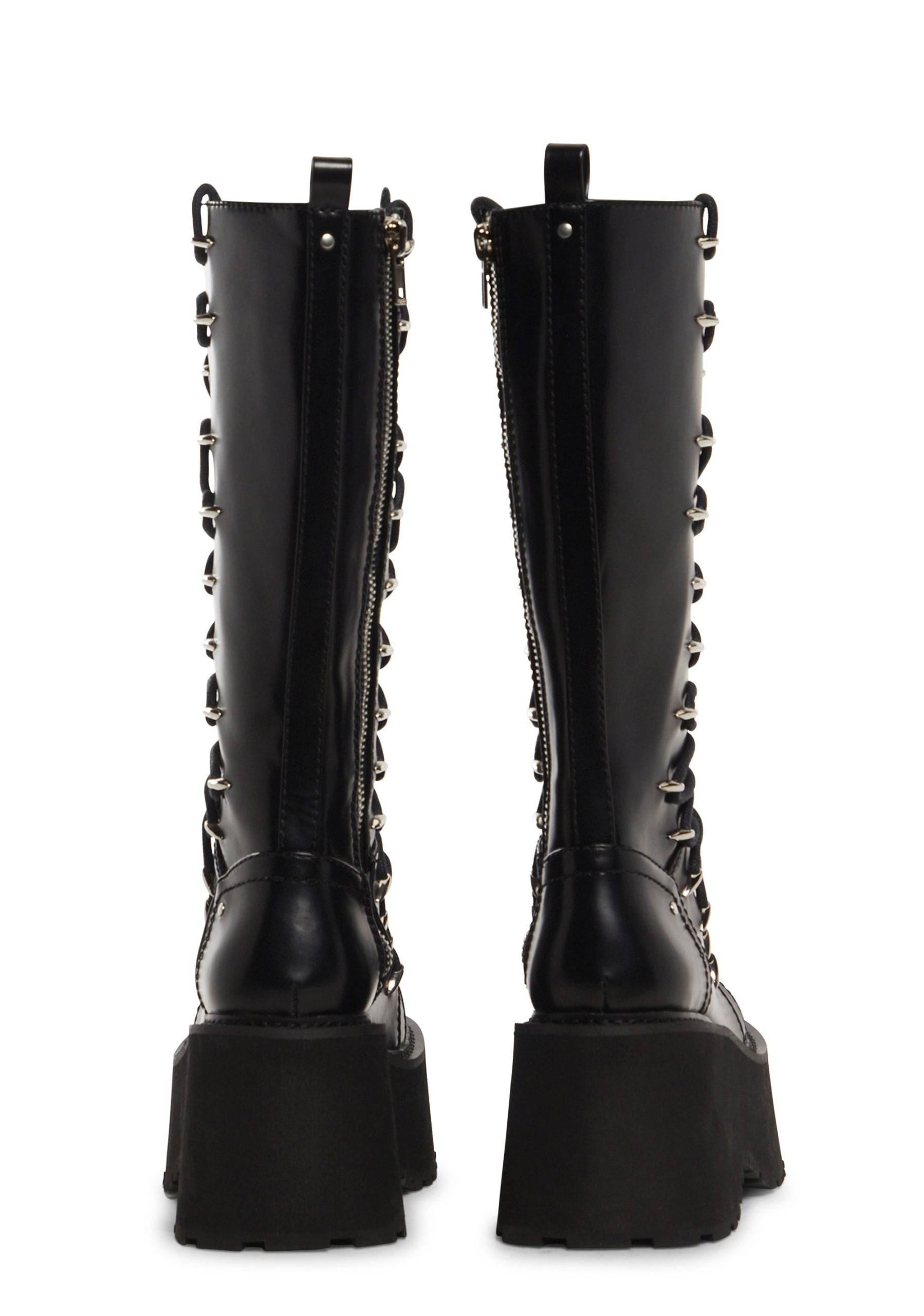Glam Grit Knee High Boots