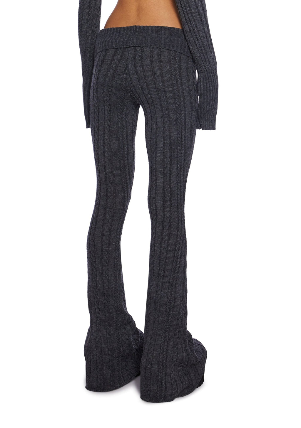 Deep Thoughts Flare Pants – Gray