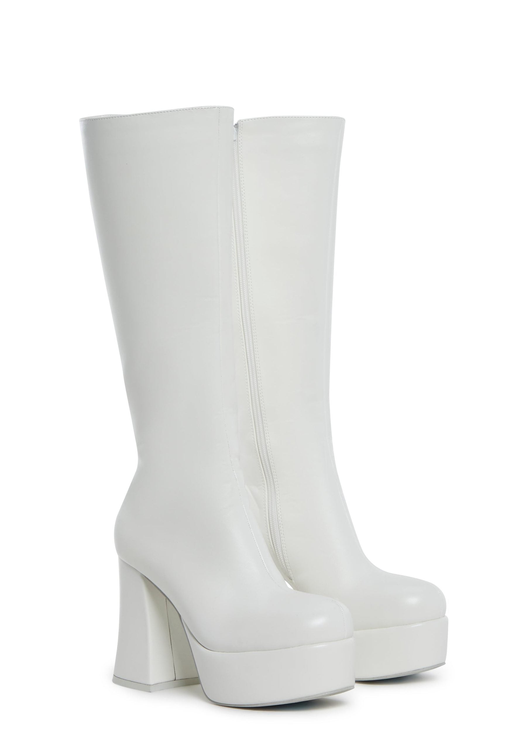 Flirty Flair Go Go Boots – White