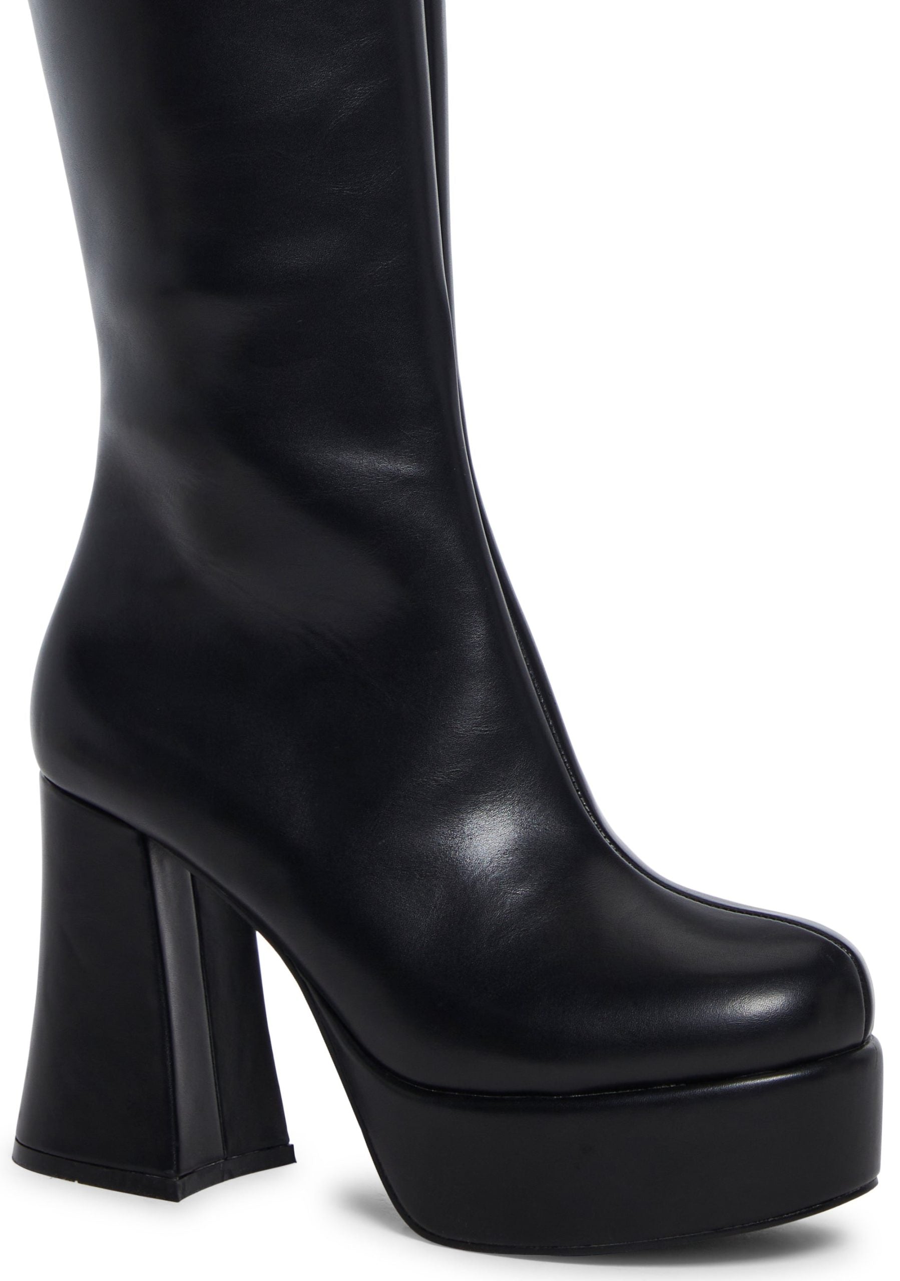 Flirty Flair Go Go Boots – Black
