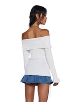 Love’s A Game Knit Cardigan – White
