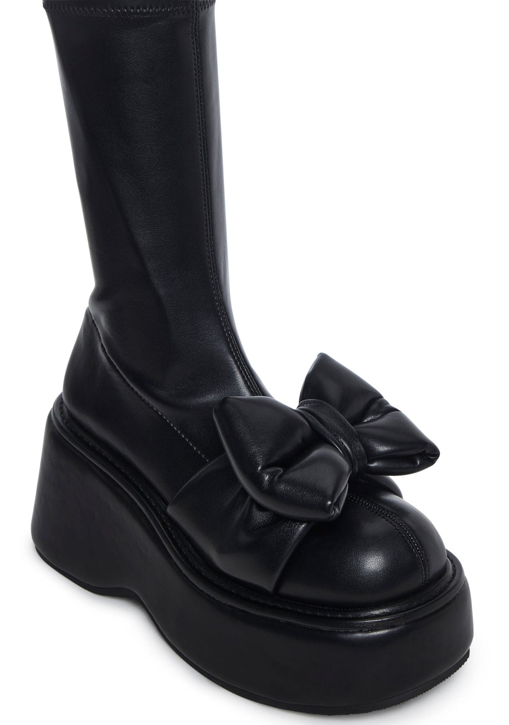 Make It Mine Bow Booties – Black