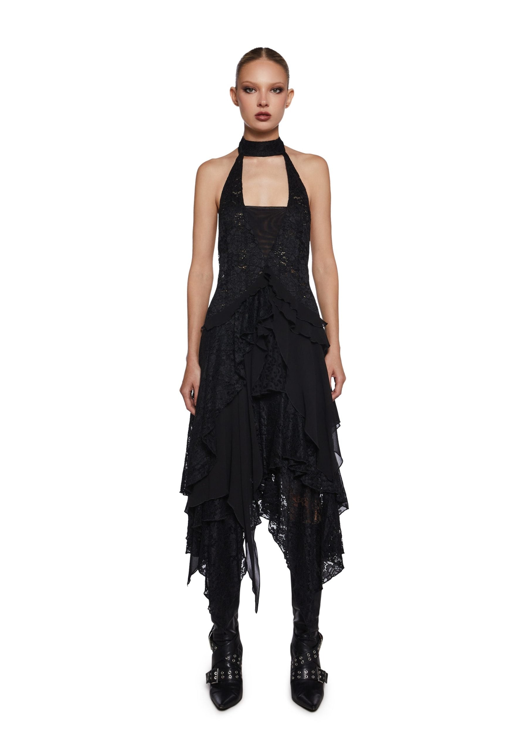 Assertive Beauty Lace Midi Dress