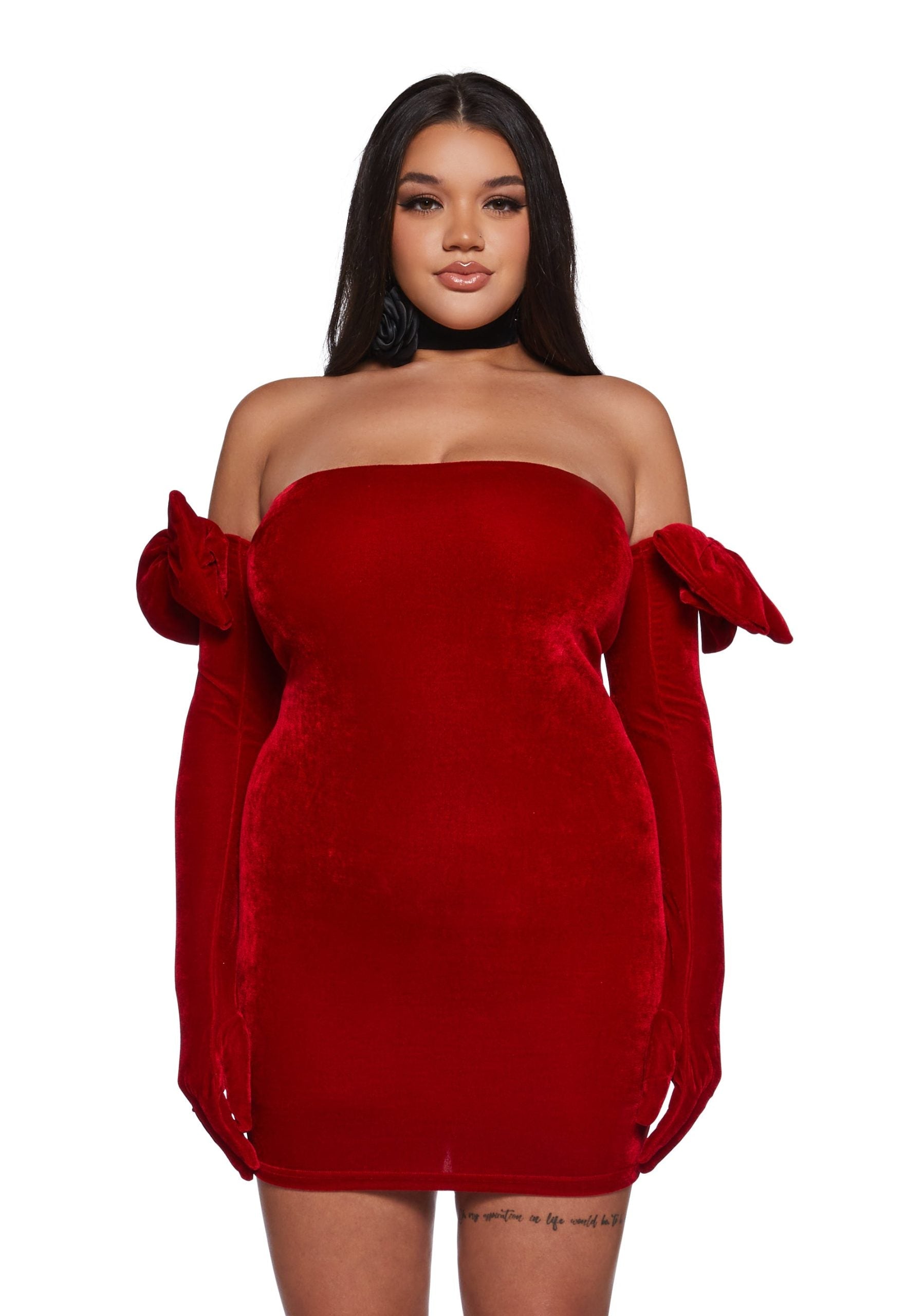 Pretty Perfection Mini Dress Set – Red