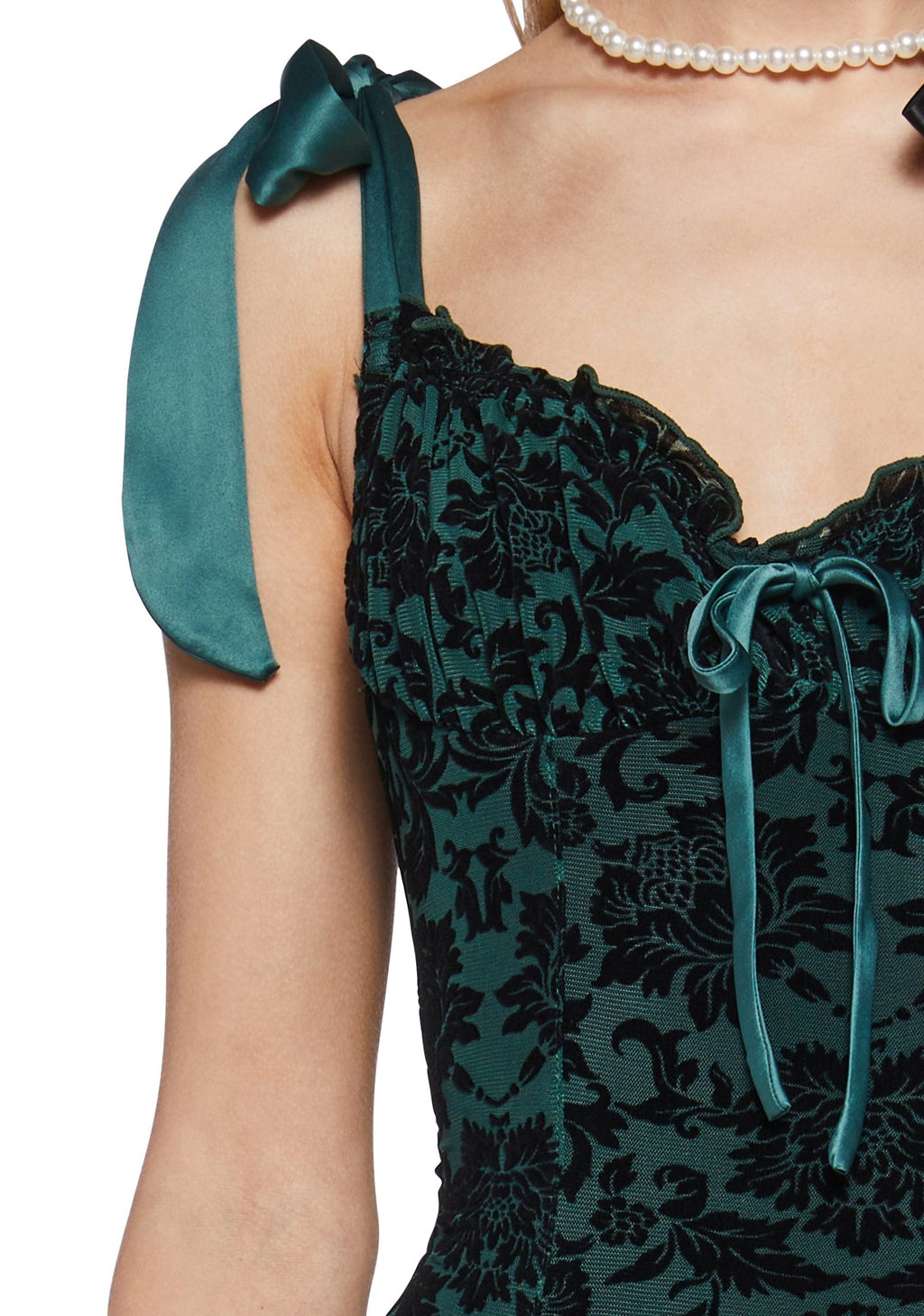 Wildflower Fables Mini Dress – Green
