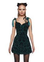 Wildflower Fables Mini Dress – Green