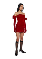 Pretty Perfection Mini Dress Set – Red