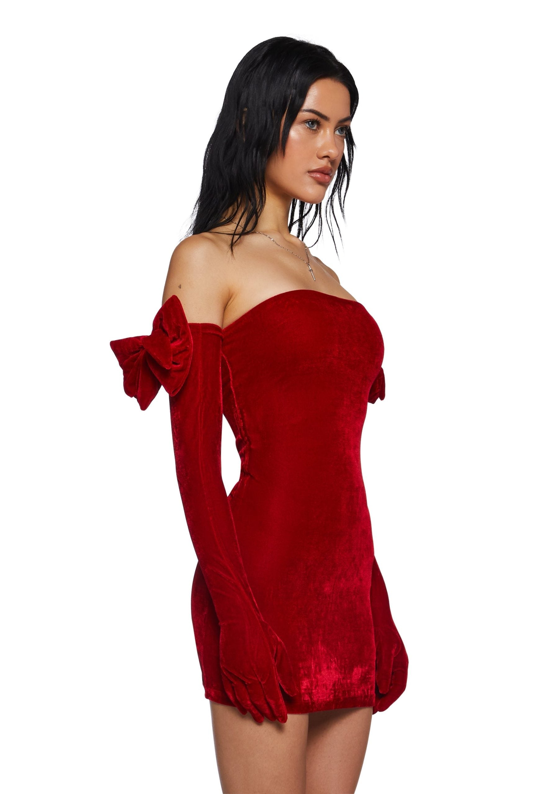 Pretty Perfection Mini Dress Set – Red