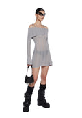 Warp Off The Shoulder Sweater Dress