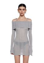 Warp Off The Shoulder Sweater Dress
