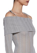 Warp Off The Shoulder Sweater Dress