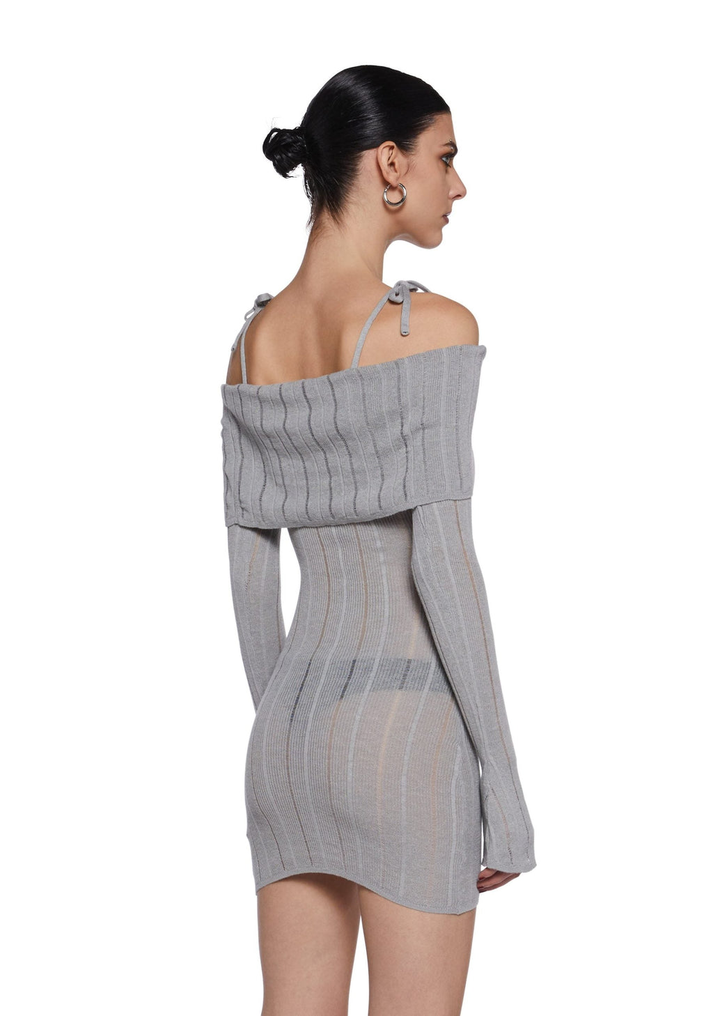 Warp Off The Shoulder Sweater Dress