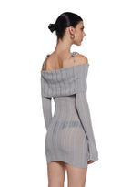 Warp Off The Shoulder Sweater Dress