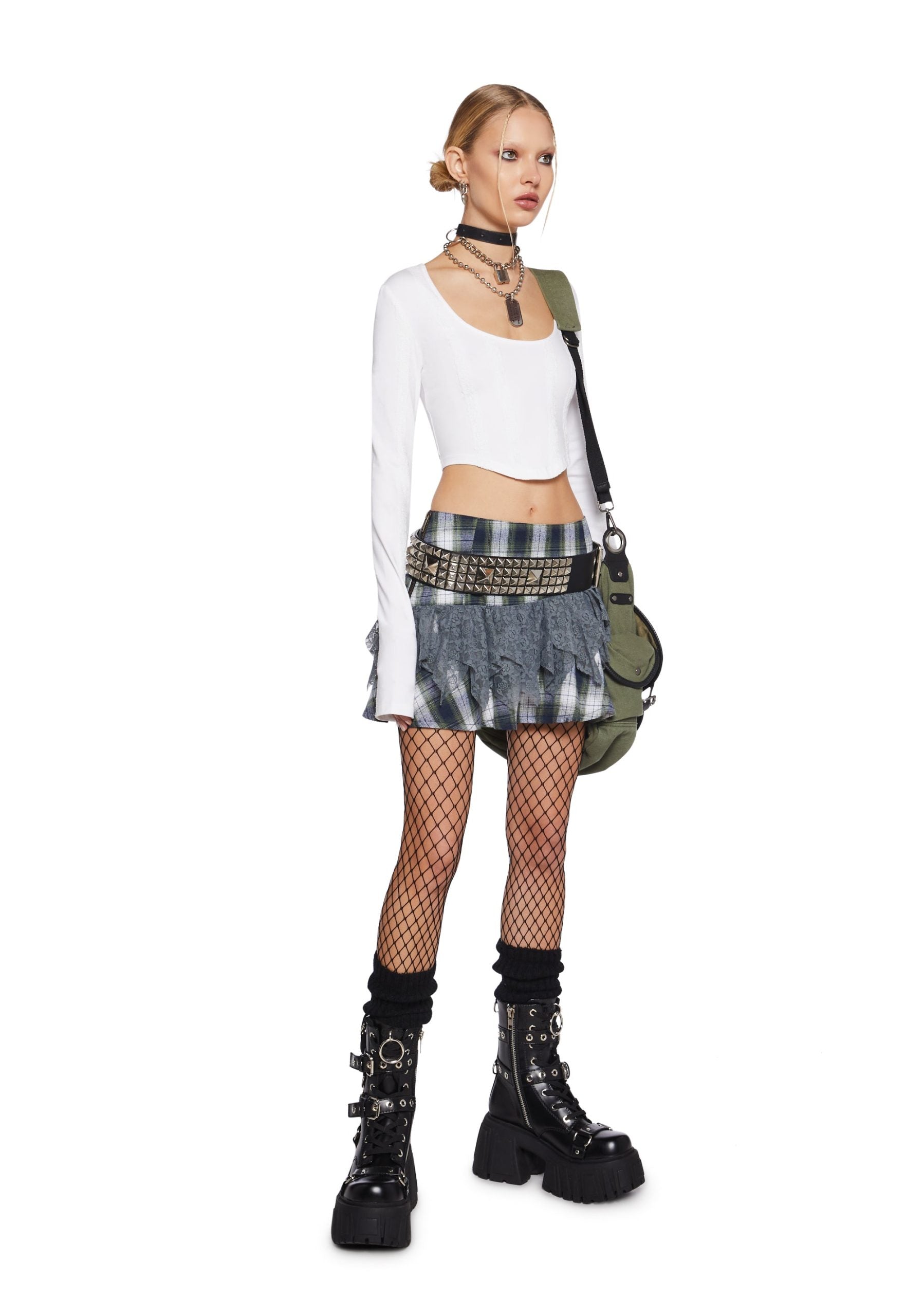 Back Stage Long Sleeve Crop Top