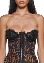 Captivating Gazes Slip Dress – Leopard