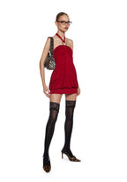 Y2K Bubble Mini Dress – Red